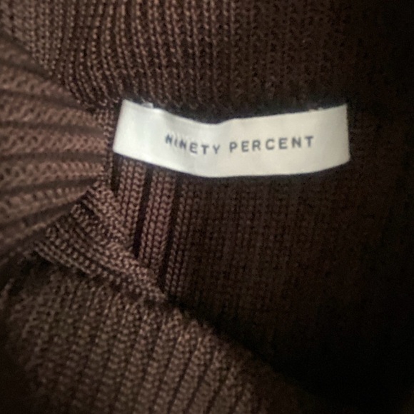 Ninety Percent Rib Split Front Midi Skirt Truffle - Picture 13 of 16